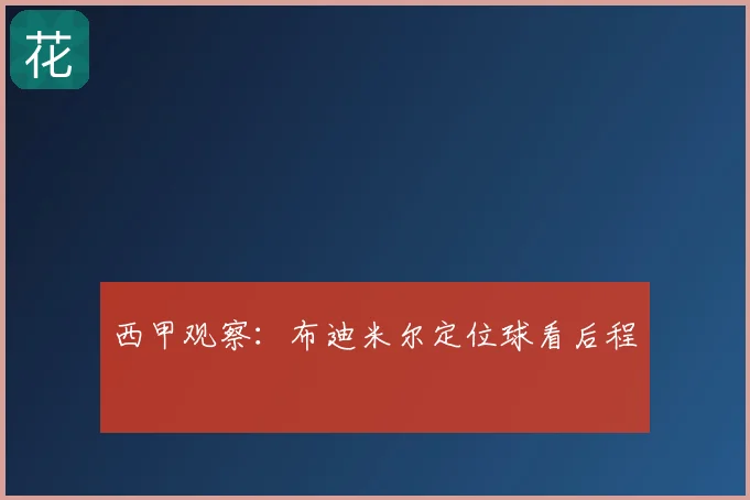 西甲观察：布迪米尔定位球看后程